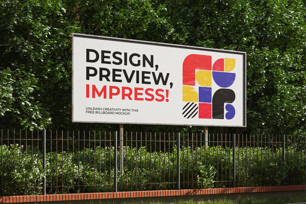 Free billboard mockup